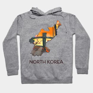 North Korea travel map Hoodie